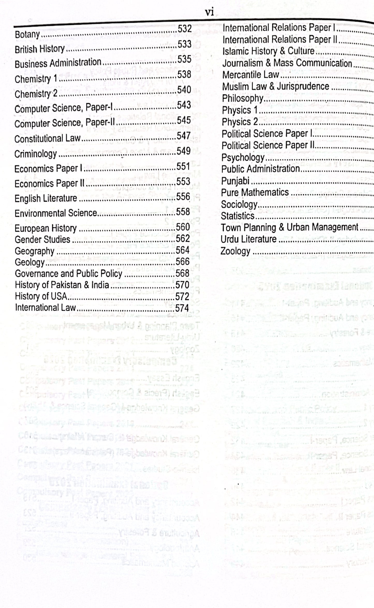 CSS Syllabus & Past Papers