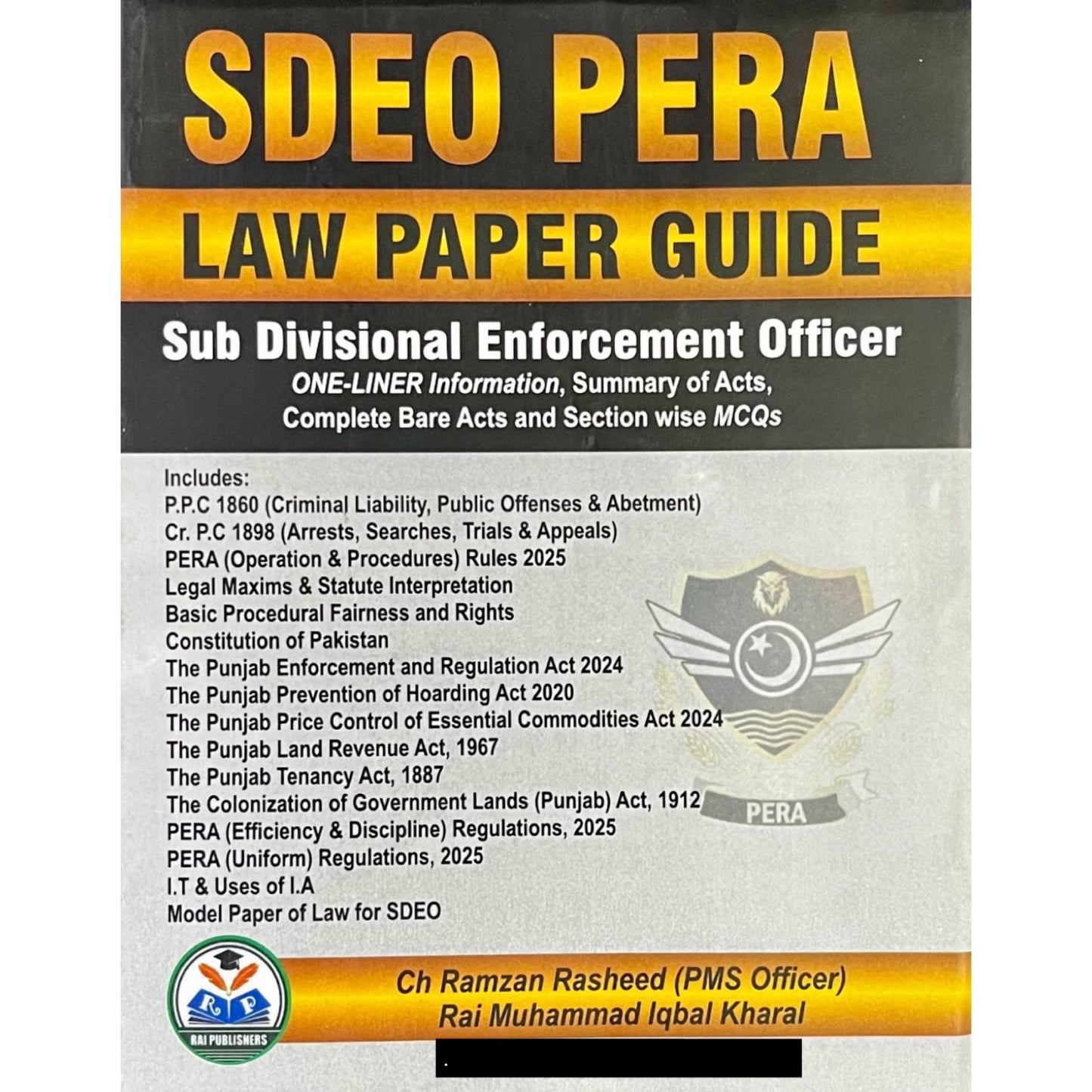 SDEO PERA Law Paper Guide by Ch Ramzan Rasheed