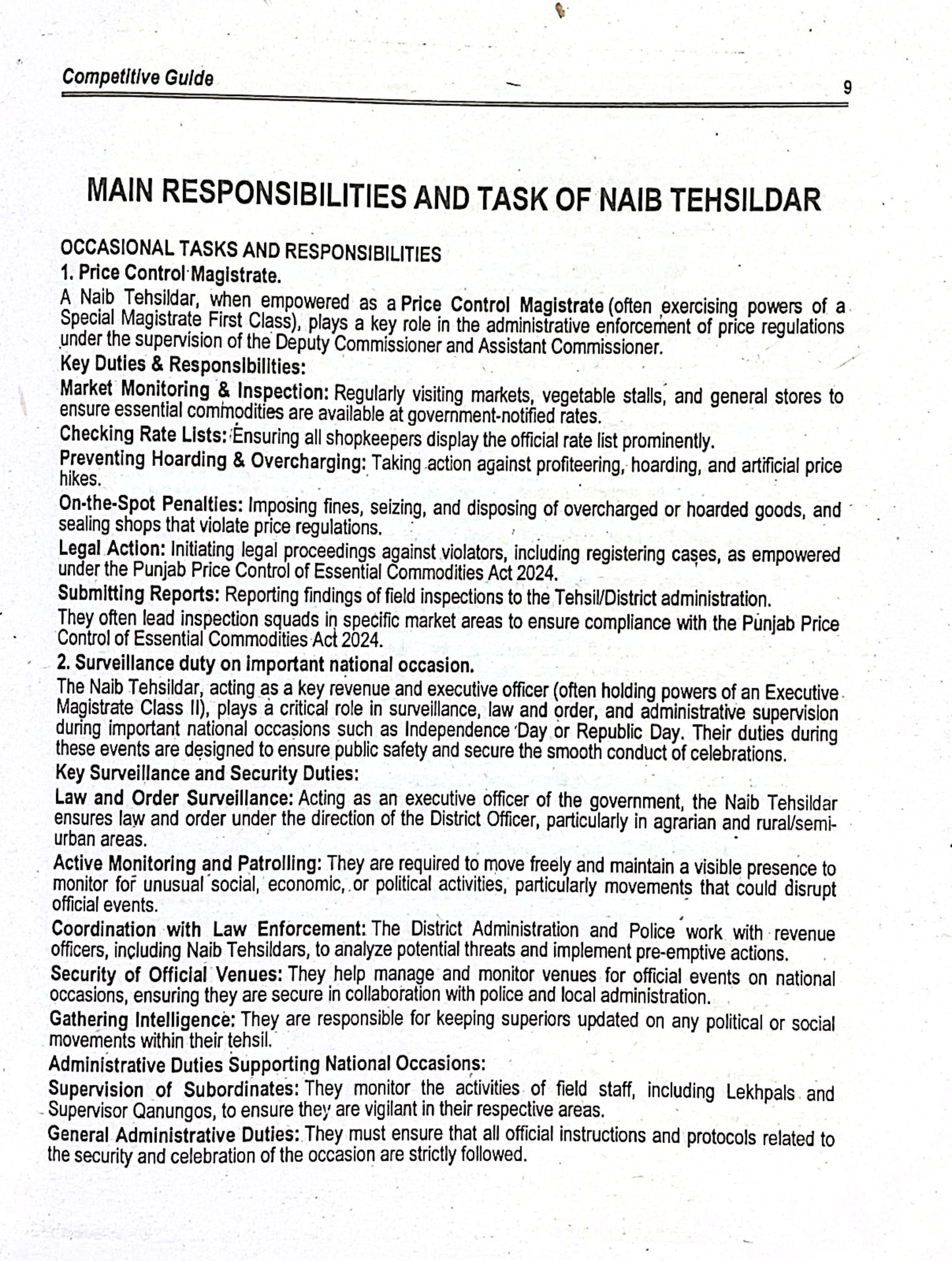 Tehsildar/Naib Tehsildar Recruitment Guide by Ch Ramzan Rasheed