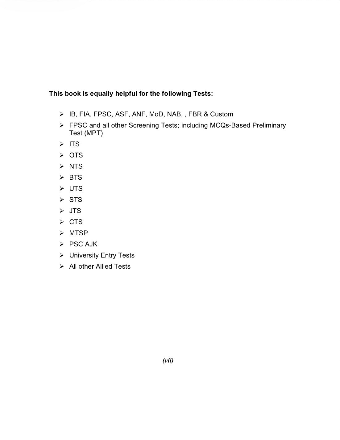 Advanced FPSC & Other Federal Model Papers by Imtiaz Shahid