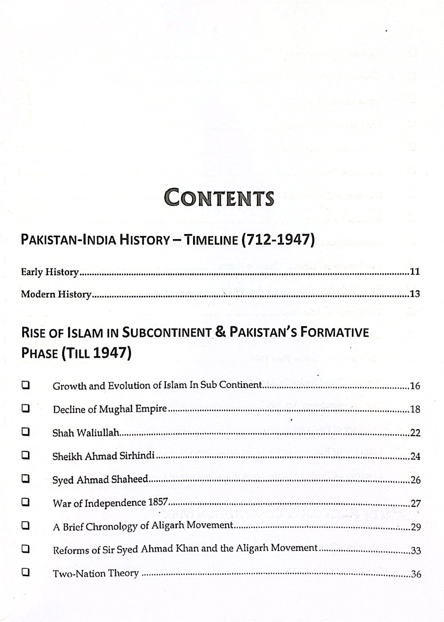 The Outliner Pakistan Affairs for CSS by Waseem Riaz Khan