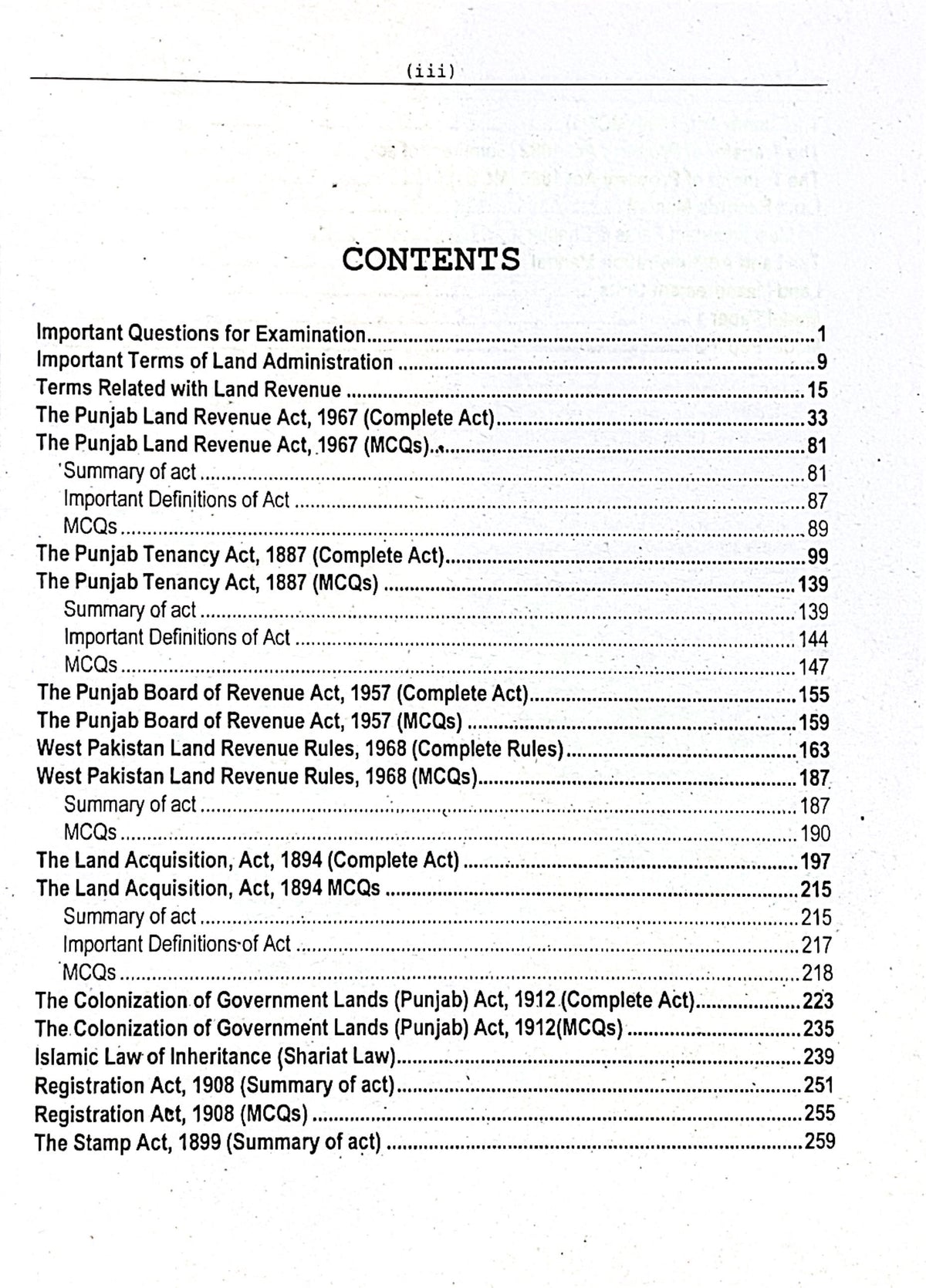 Land Revenue Laws by Ramzan Rasheed