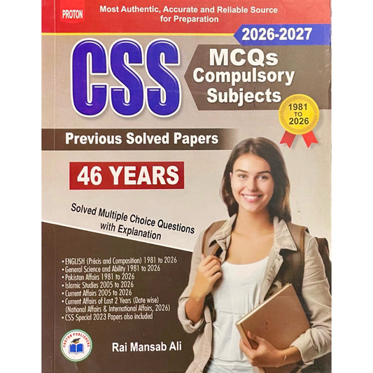 CSS MCQs Compulsory Subjects Previous Solved Papers by Rai Mansab Ali
