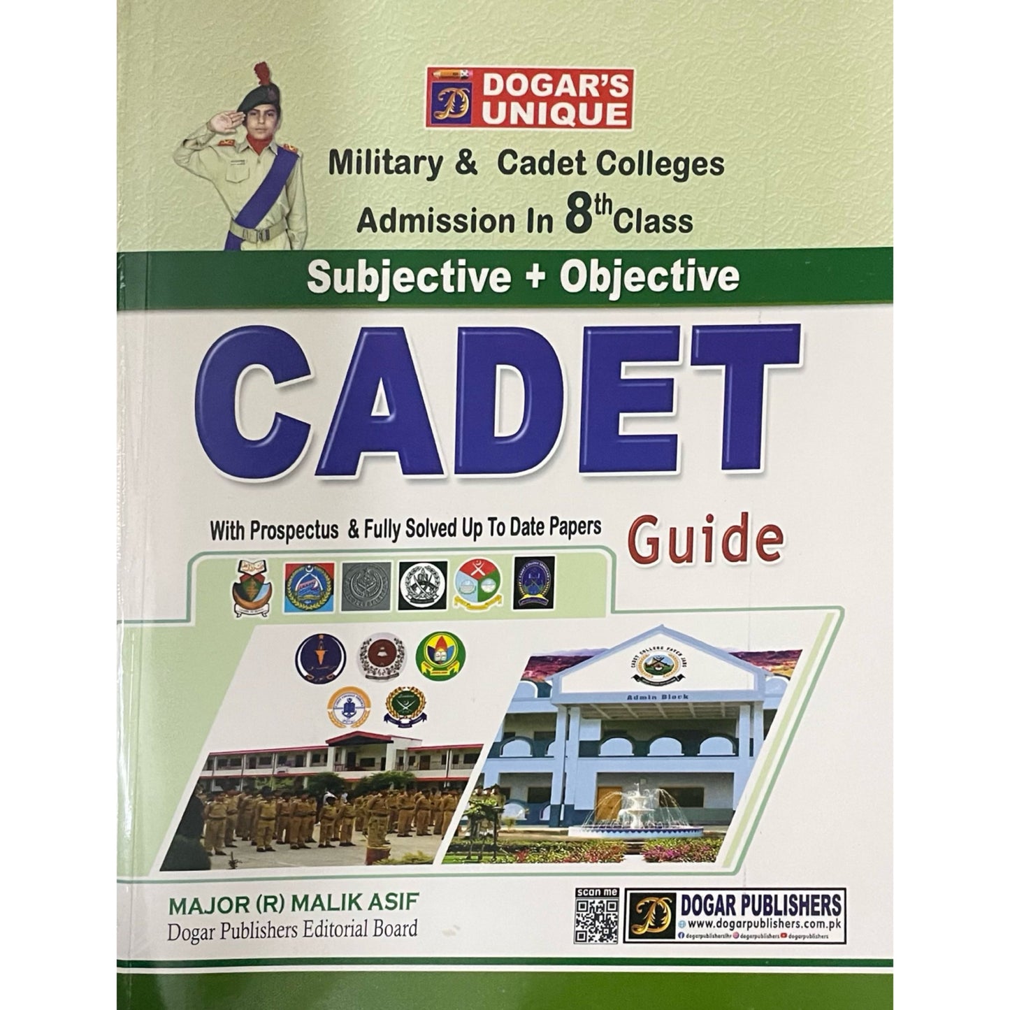 Dogar Publisher Cadet Guide for Class 8 by Malik Asif