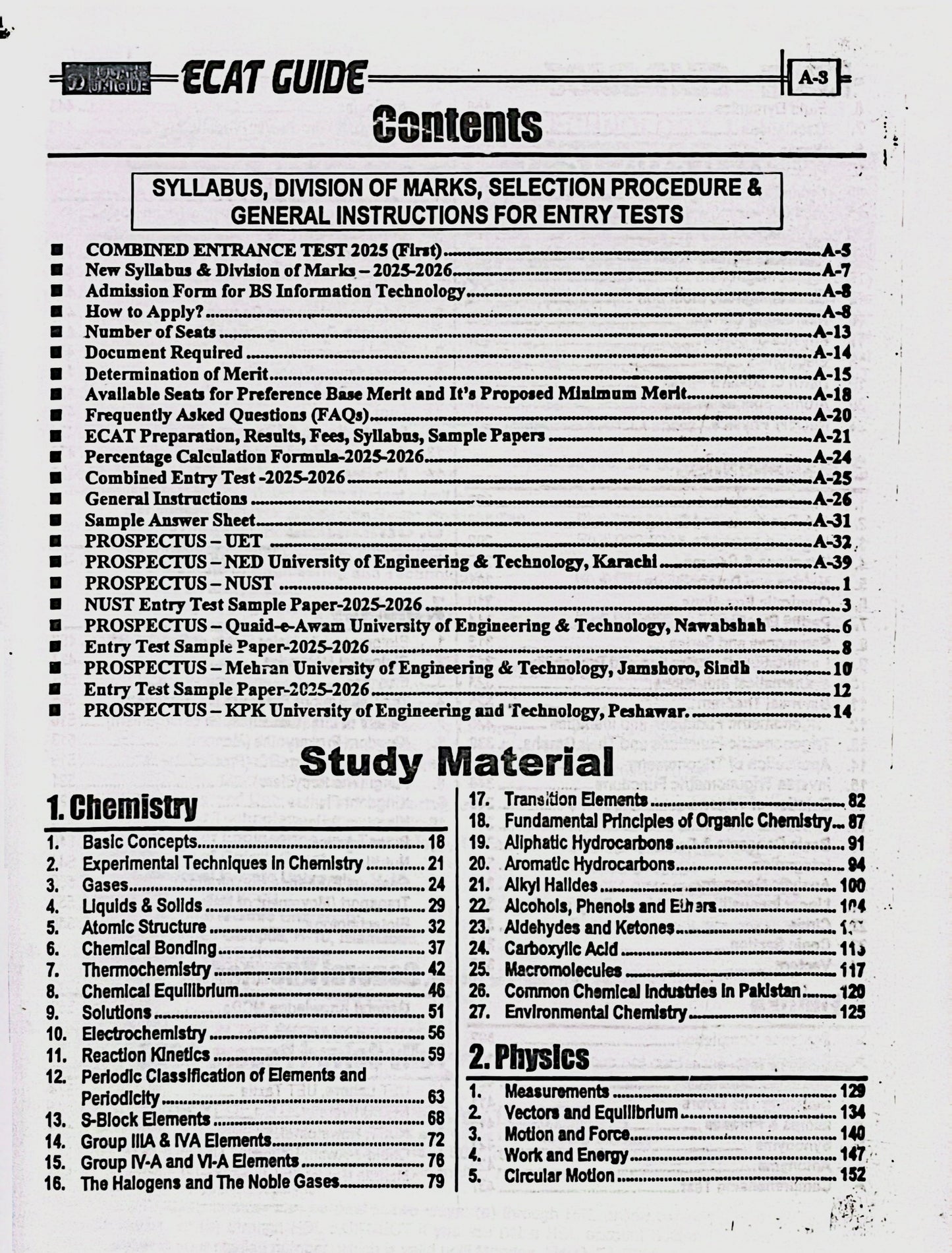 Pakistan ECAT Guide by Dogar Publishers
