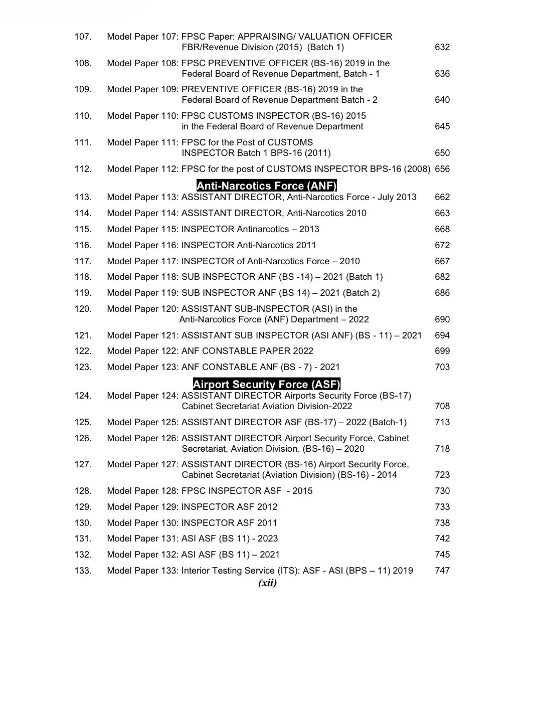 Advanced FPSC & Other Federal Model Papers by Imtiaz Shahid