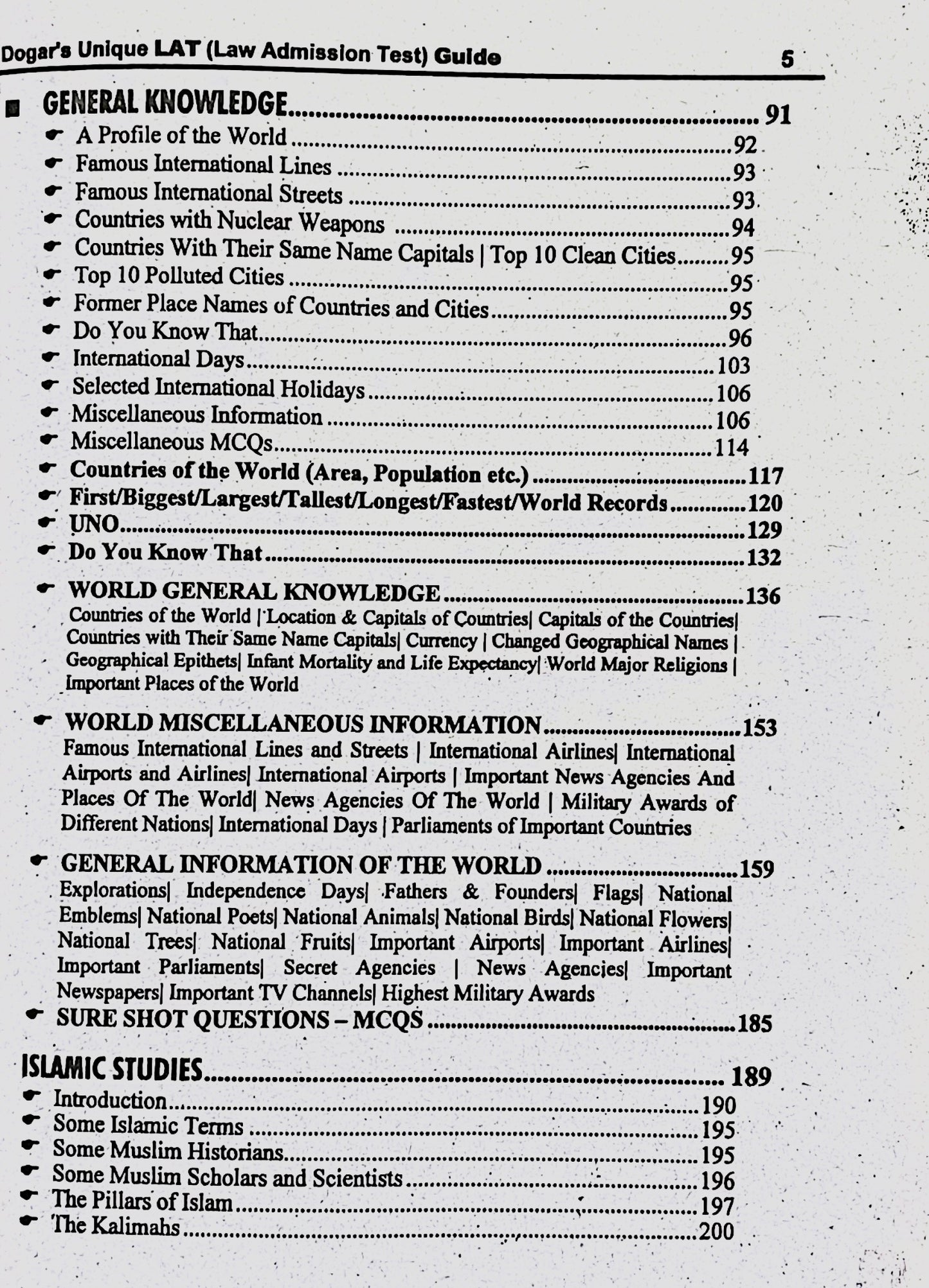 LAT Law Admission Test Guide by Dogar Publishers