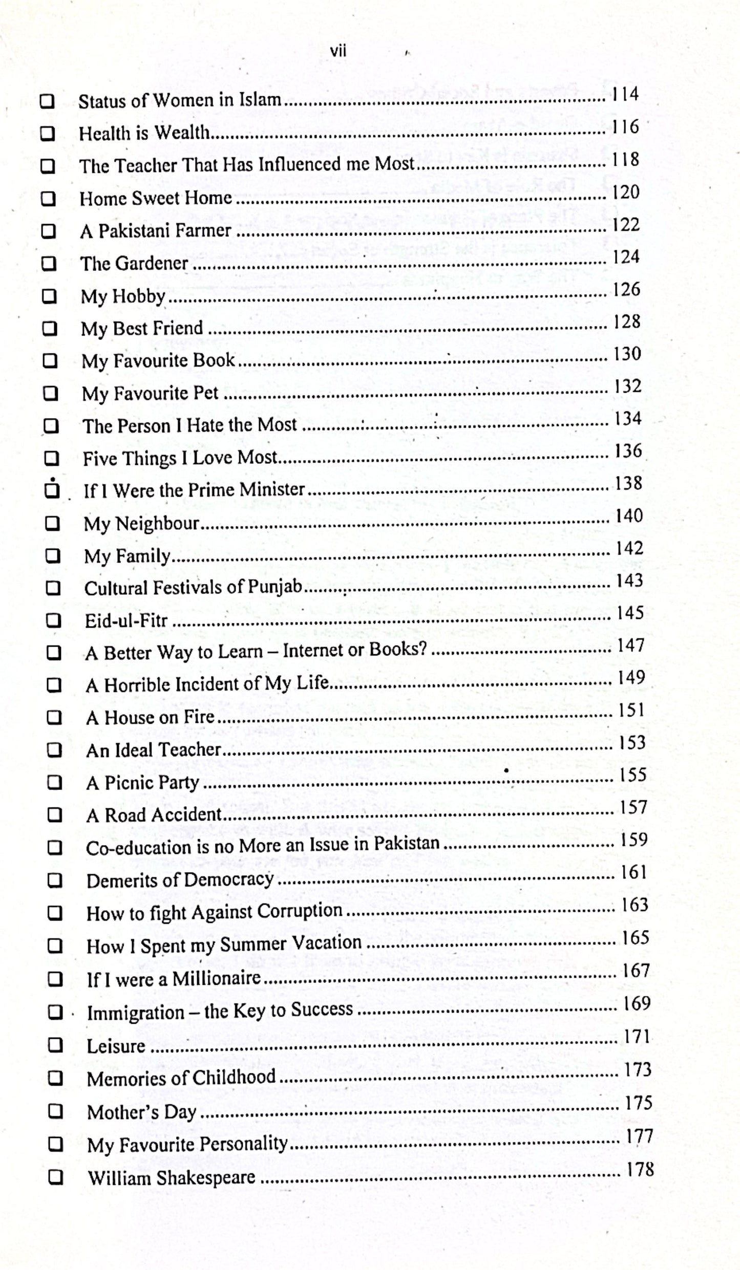 100 College Essays by Tasadduq Shiar