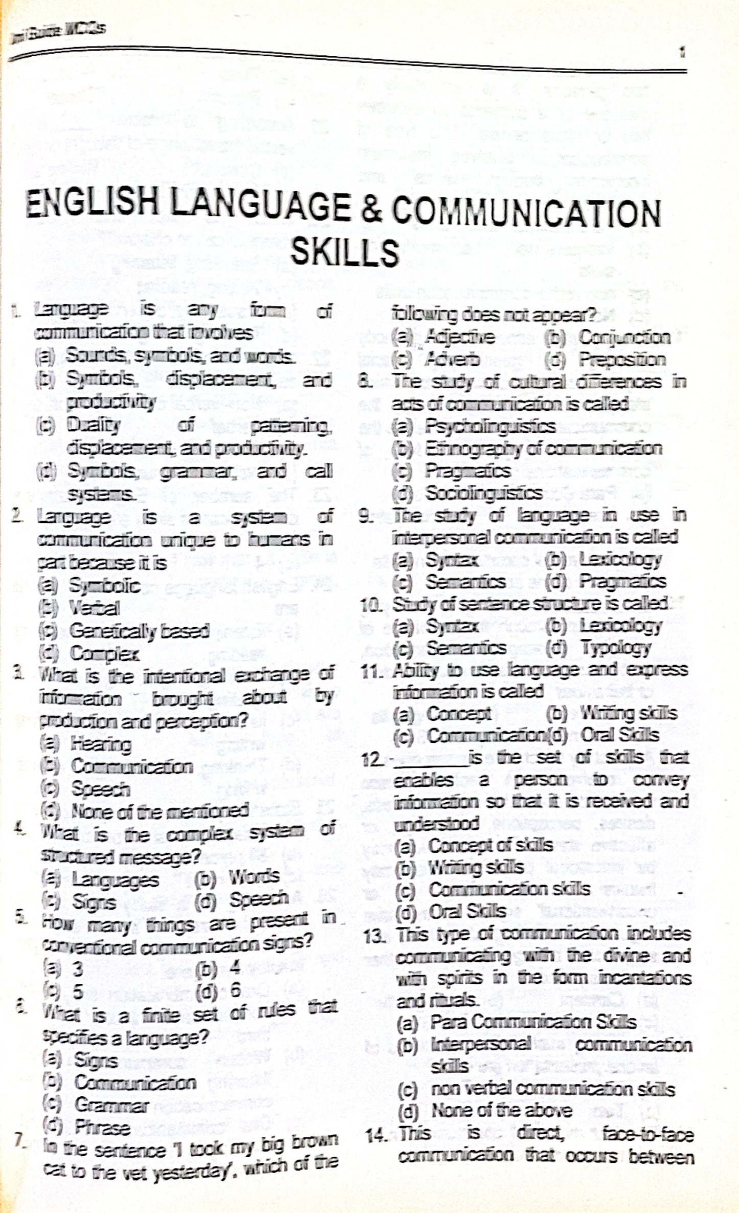 English Grammar & Composition MCQs for CSS by Zeeshan Hassan Raza