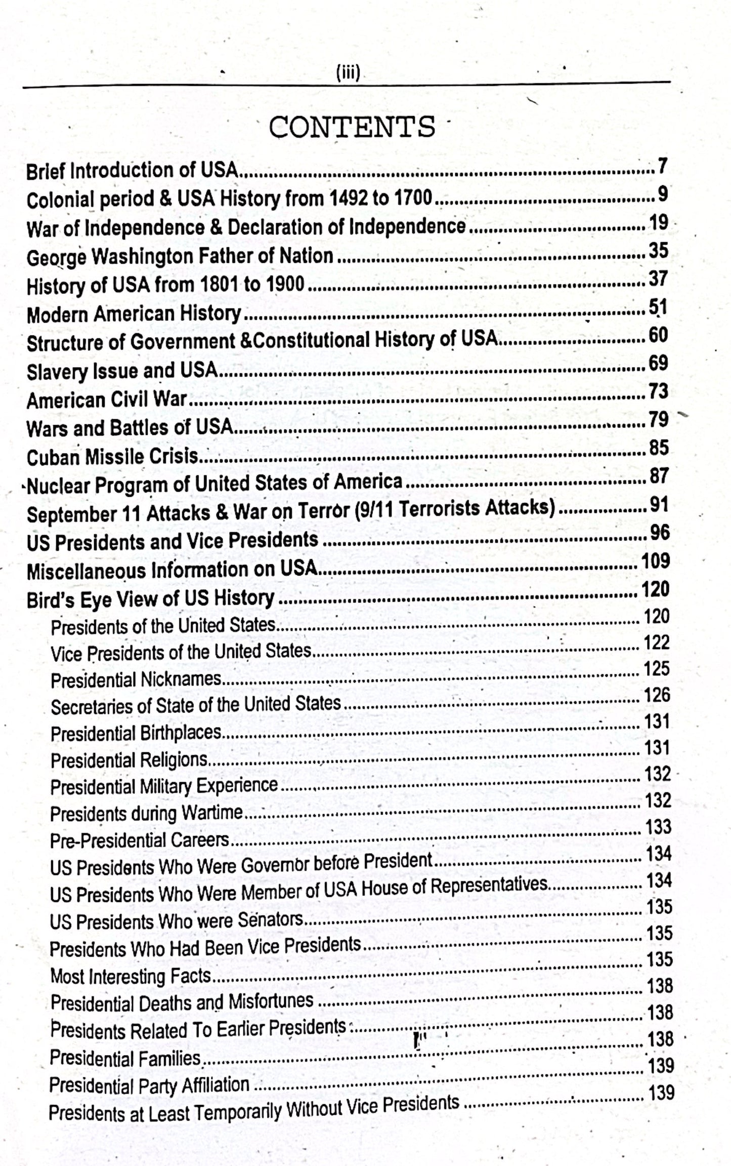 History Of USA MCQs for CSS by Rai Iqbal Kharal