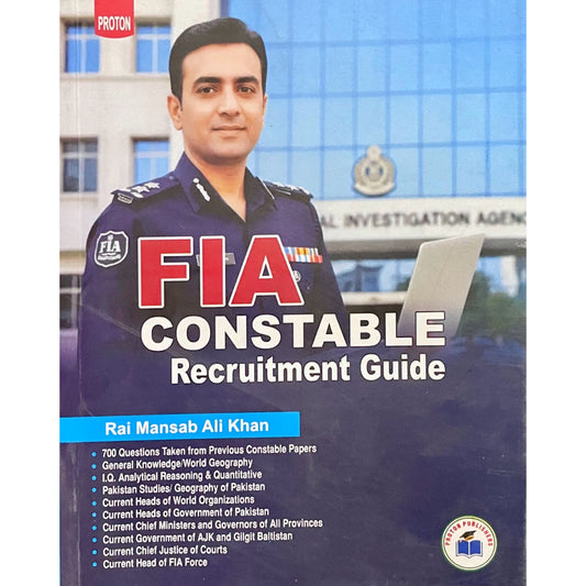 FIA Constable Recruitment Guide by Rai Mansab Ali Khan