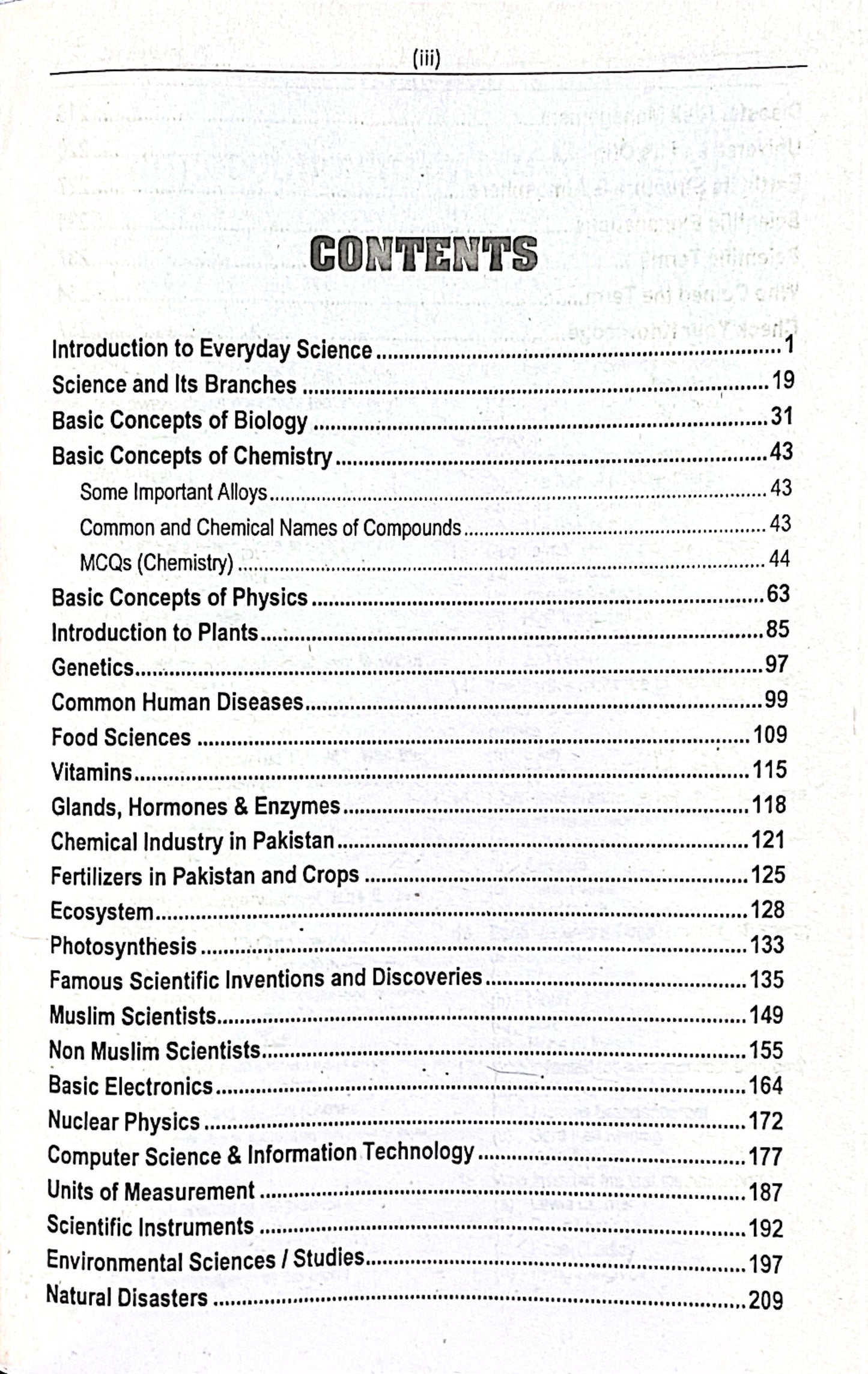 Everyday Science & General Science MCQs for CSS by Rai Iqbal Kharal